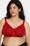 Zivame True Curv Laminated Cup Non Wired Full Coverage Super Support Bra - Sundried Tomato — thumbnail 2